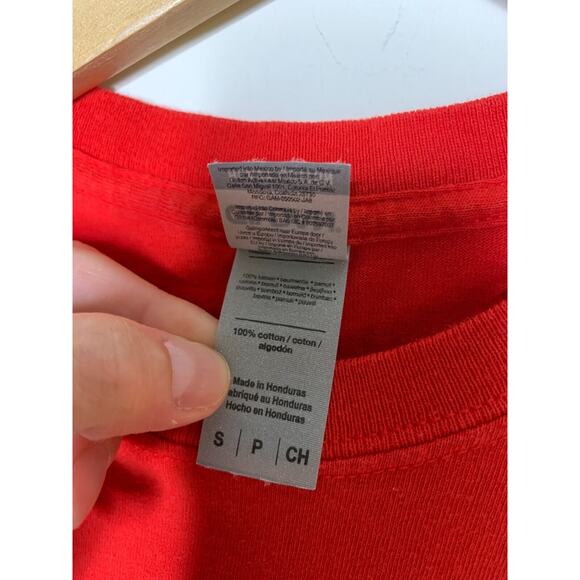 McDonalds Shirt Mens Small Red Christmas Employee Work Ornaments Crew Holiday - Picture 5 of 5